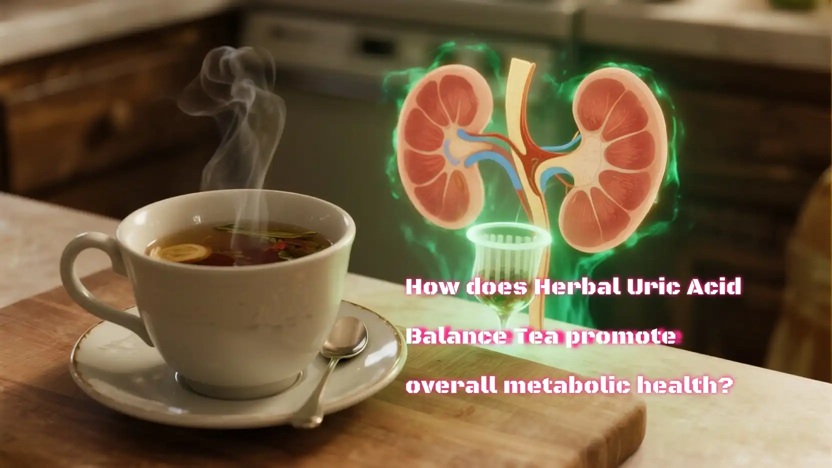 How does Herbal Uric Acid Balance Tea promote overall metabolic health?